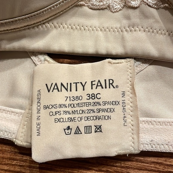 Vanity Fair Beauty back / Full figure / back smoothing / wireless bra 71380 38C - Picture 6 of 12